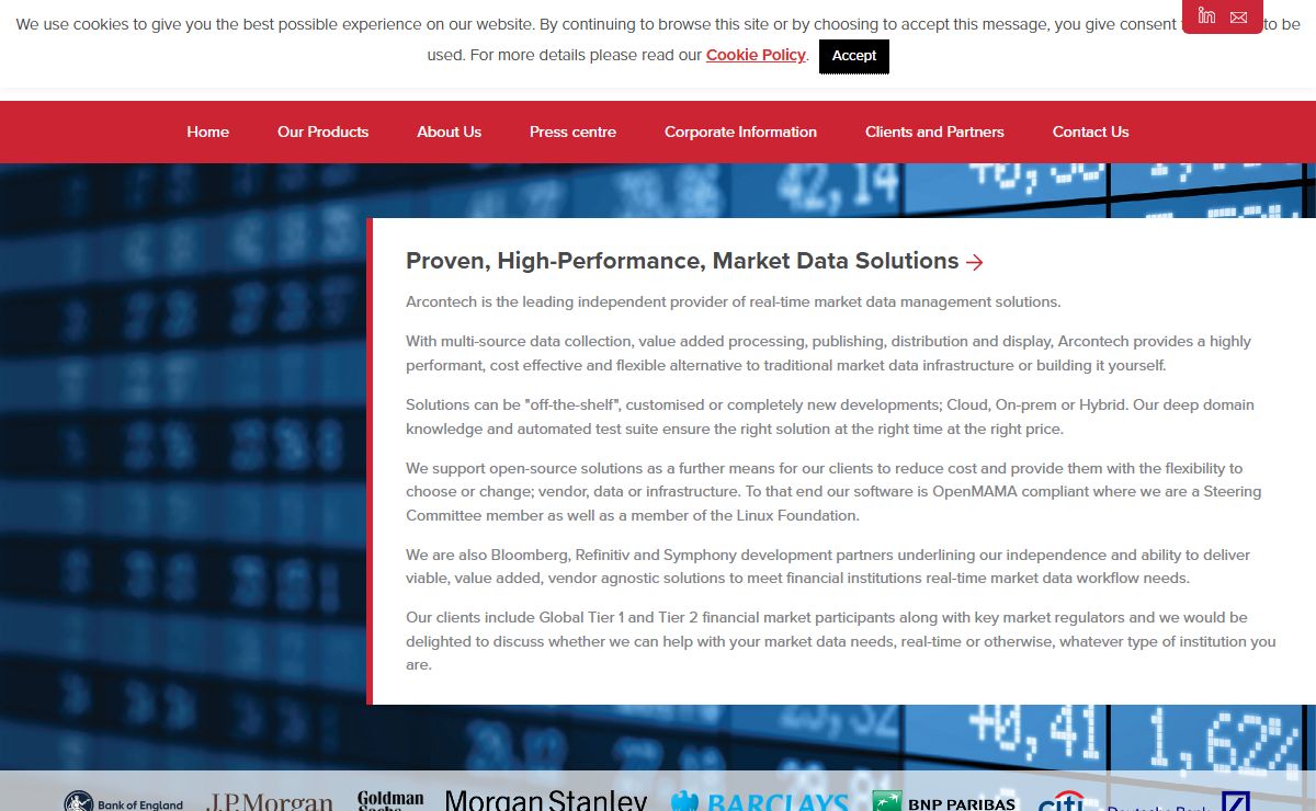 Arcontech | Real Time Market Data Solutions