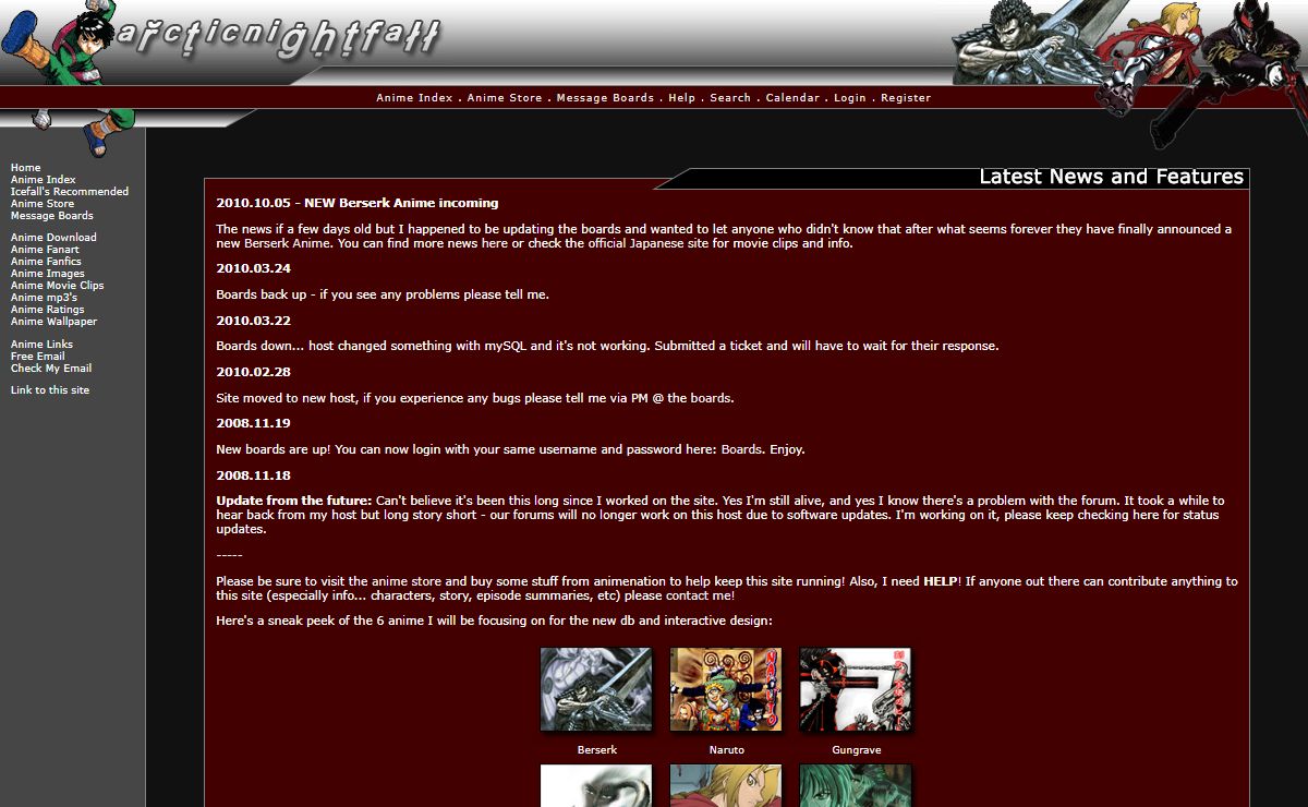arcticnightfall | Japanese Anime & Manga Resource | main