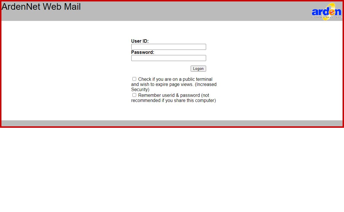 mail.ardennet.com Mail