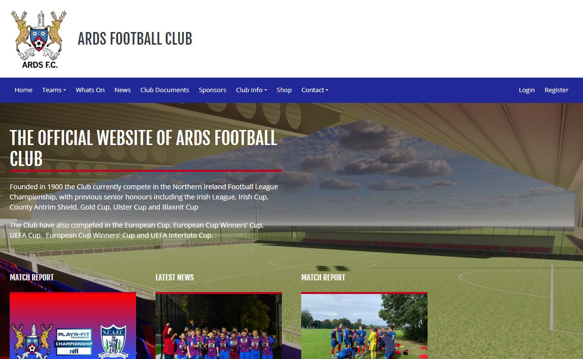 Welcome to the official website of Ards Football Club | Newtownards, County Down