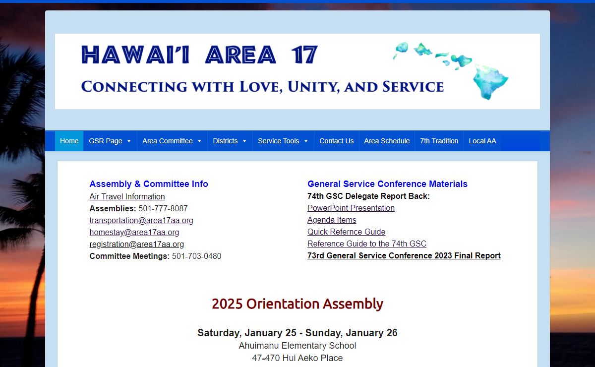 Hawai'i Area Committee