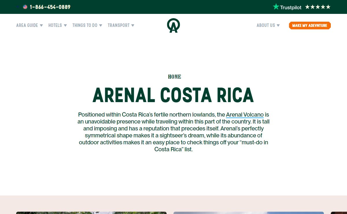 Arenal Volcano Costa Rica - Hotels, Tours, Transport