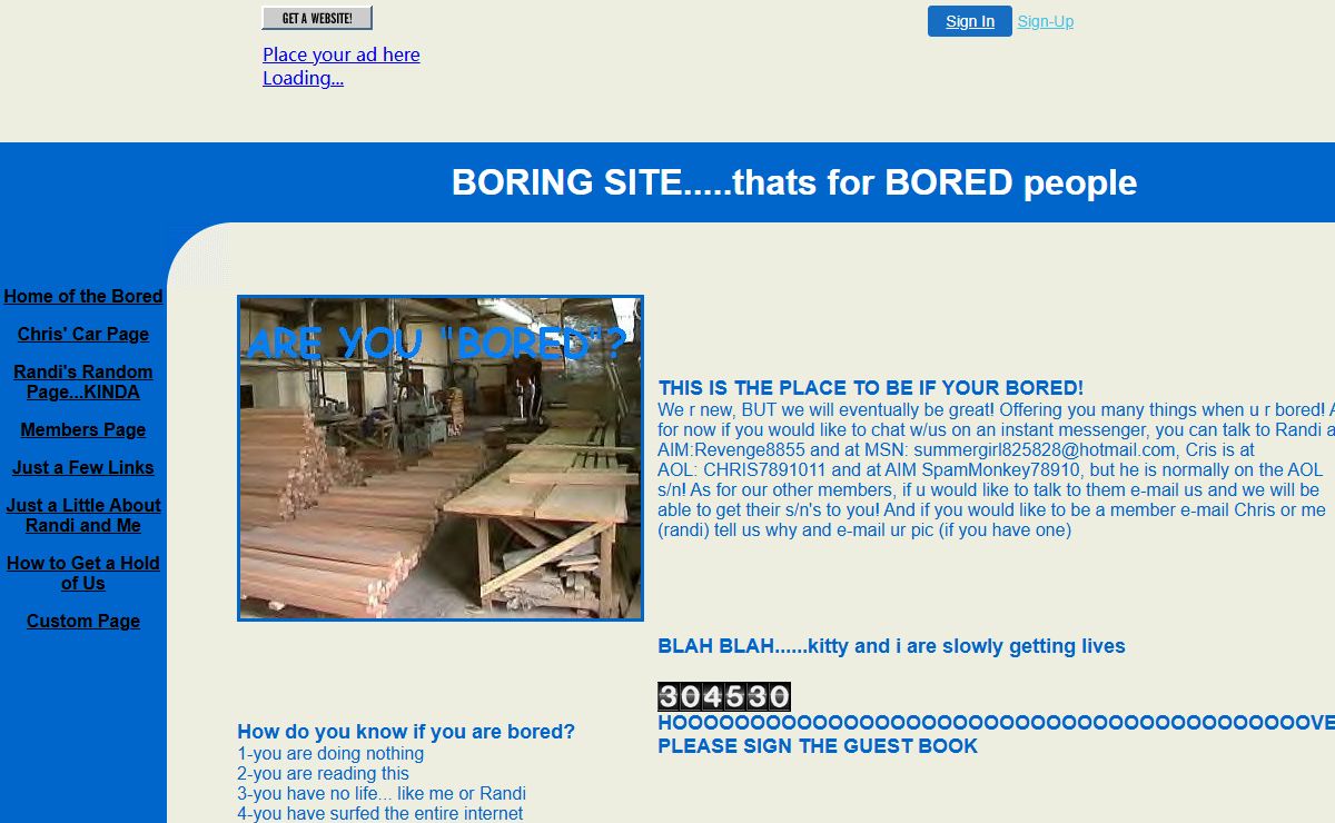 Home of the Bored