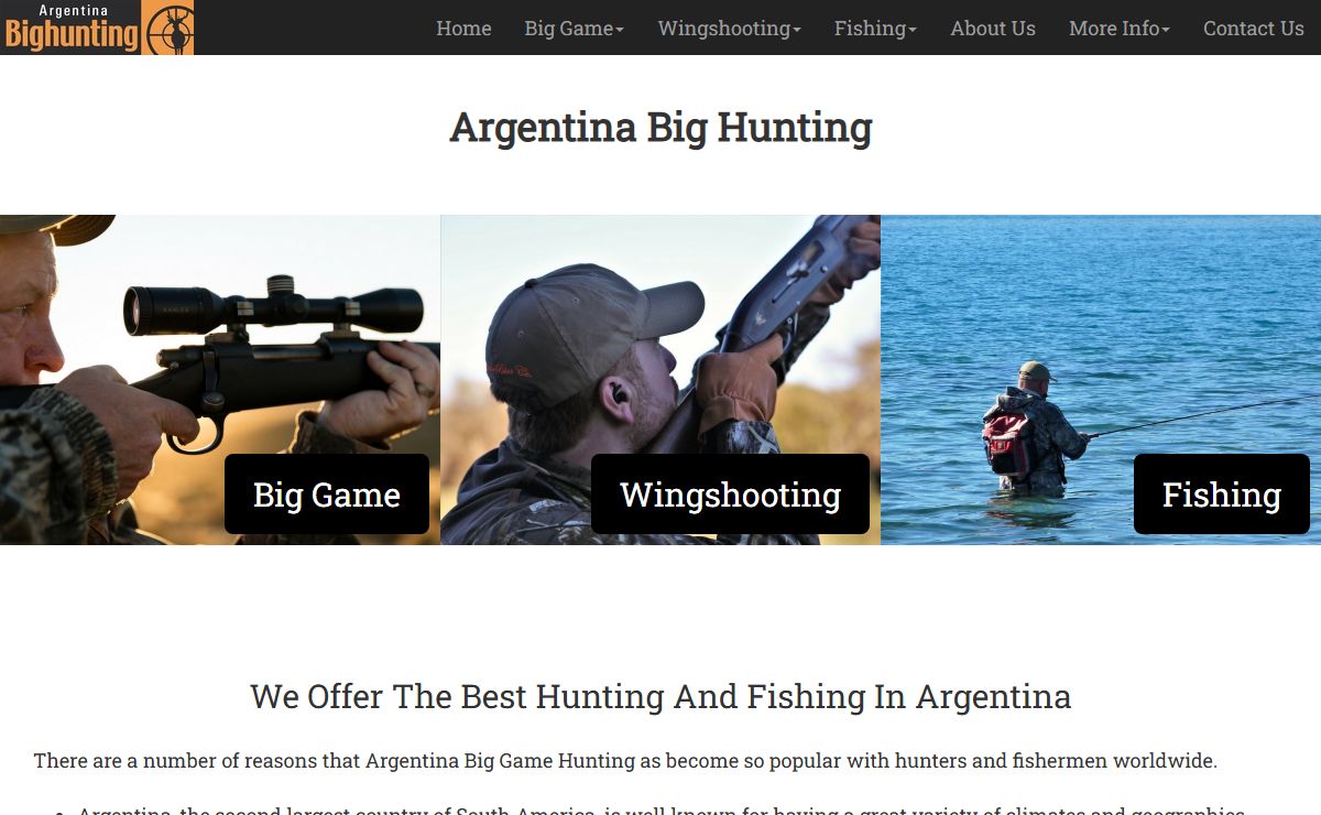 Argentina Big Game Hunting And Bird Hunting