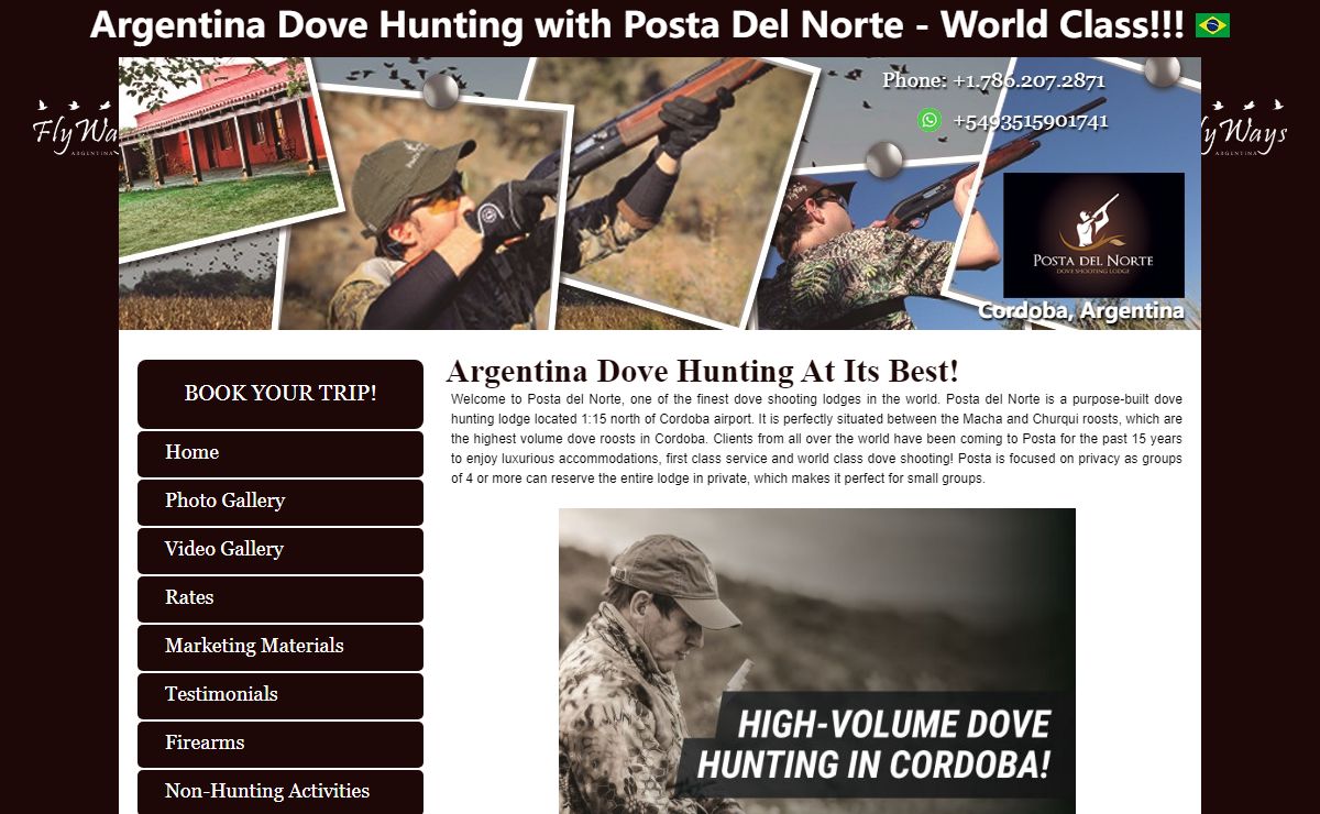 Amazing Argentina Dove Hunting - Luxury Argentina Dove Hunting (Hunts) Trips.