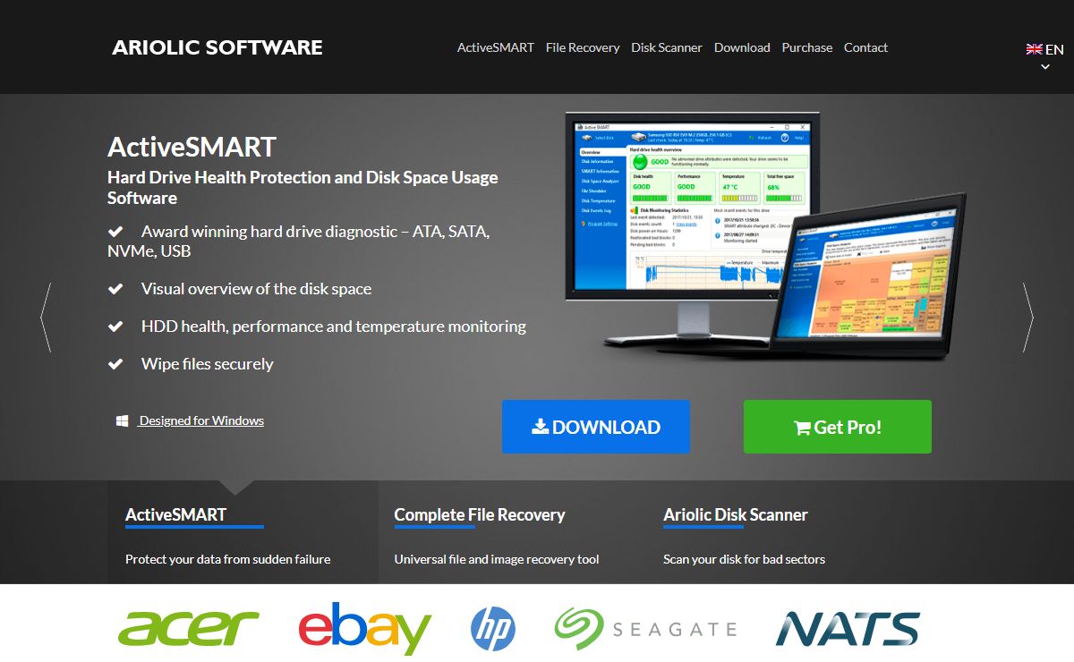 Ariolic Software - Hard drive diagnostic software and file recovery