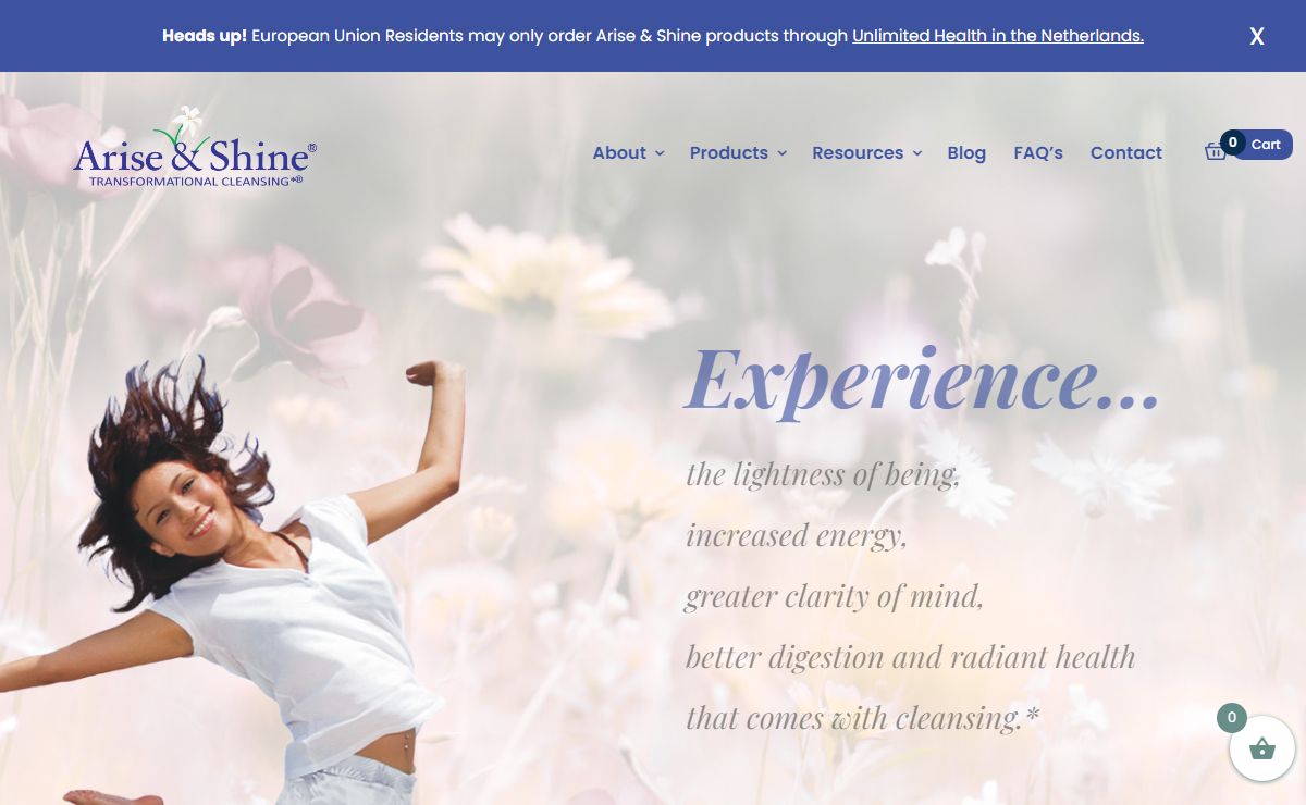 Arise & Shine | Transformational Cleansing