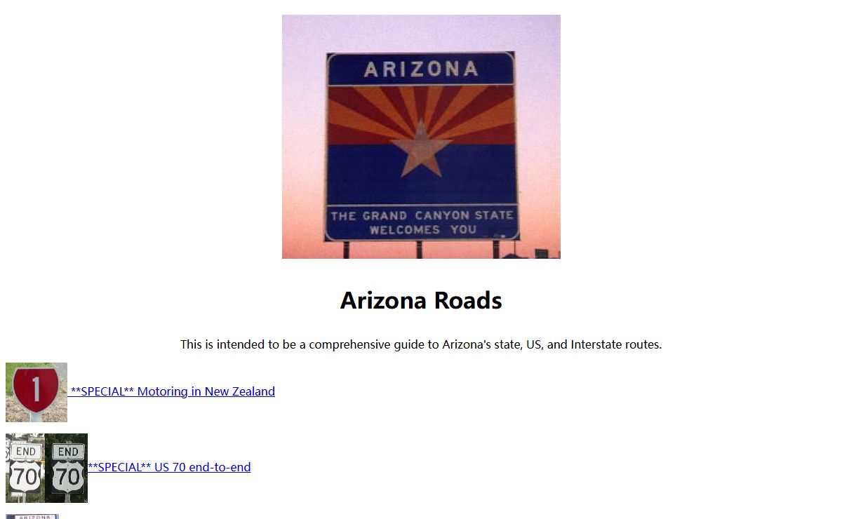 Arizona Roads