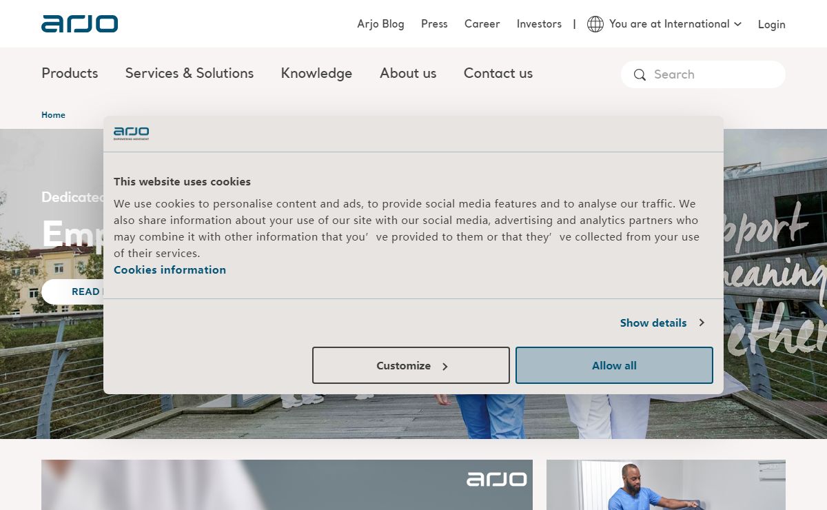 Global supplier of medical devices & medical solutions | Arjo