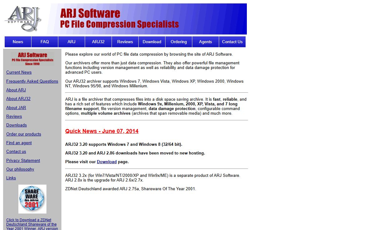 ARJ Software - Home