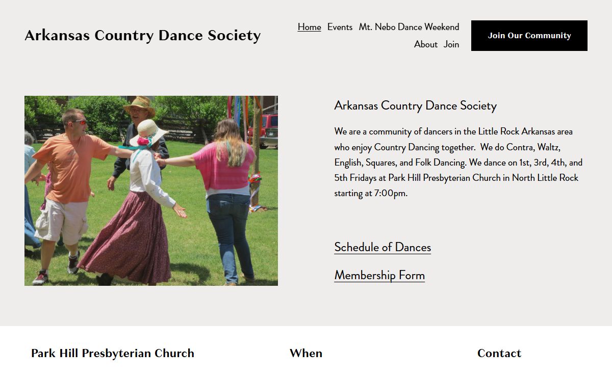 Arkansas Country Dance Society