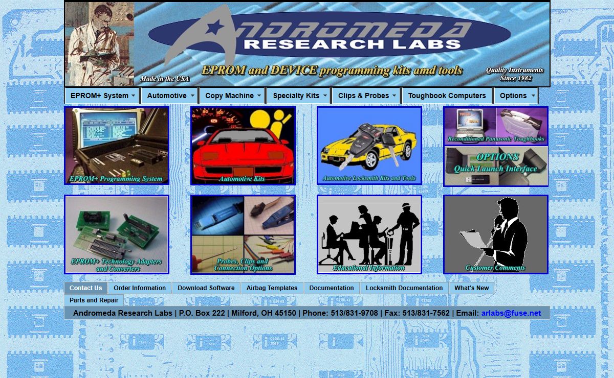 Andromeda Research Labs - EPROM and DEVICE programmers