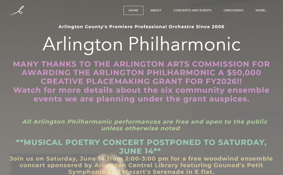 ARLINGTON PHILHARMONIC - Home