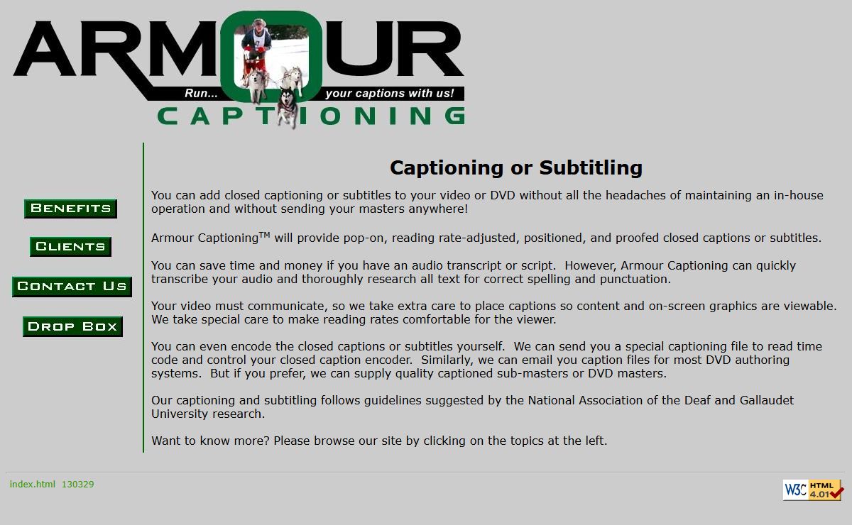 Armour Closed Captioning and Subtitling Services