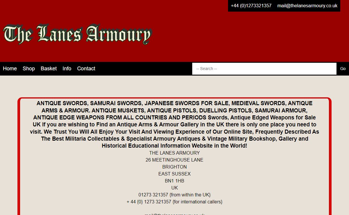 The Lanes Armoury | Home