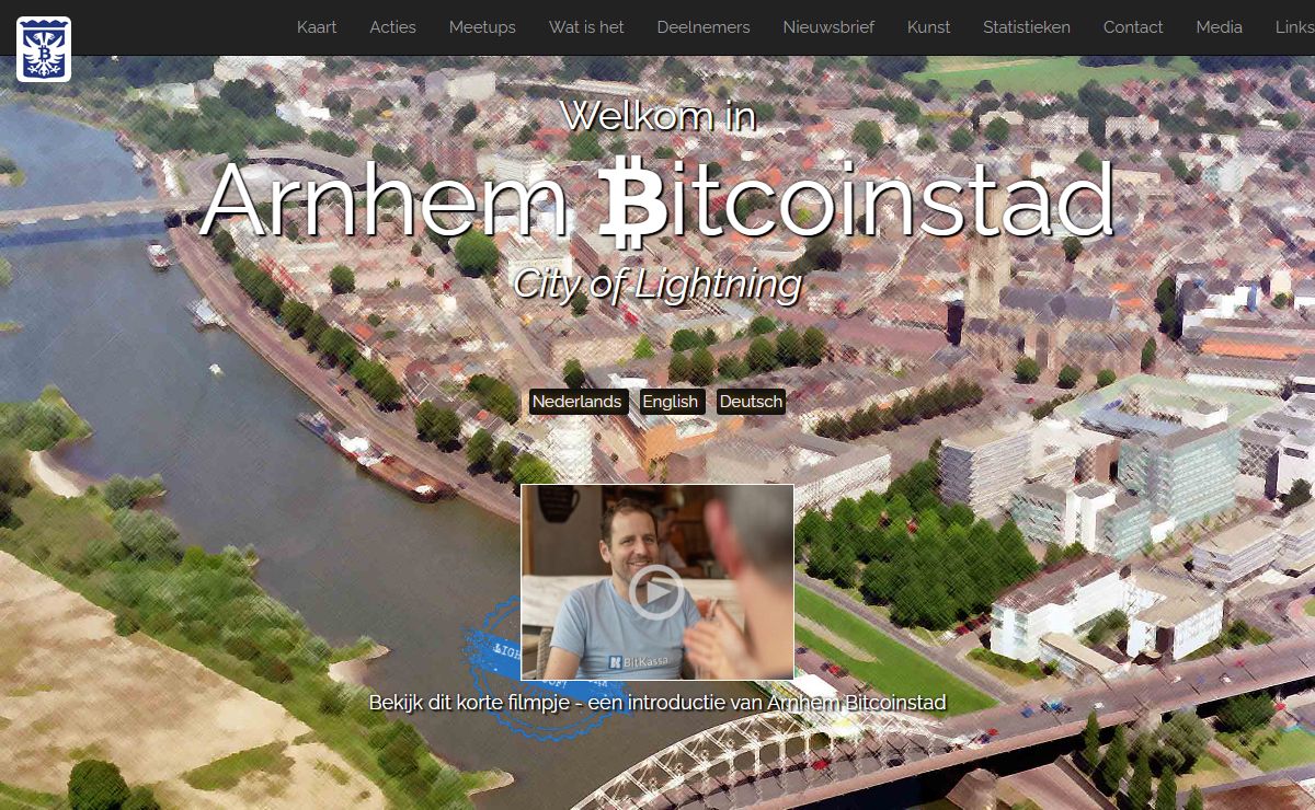 Gebruik bitcoins in het dagelijks leven in Arnhem Bitcoinstad