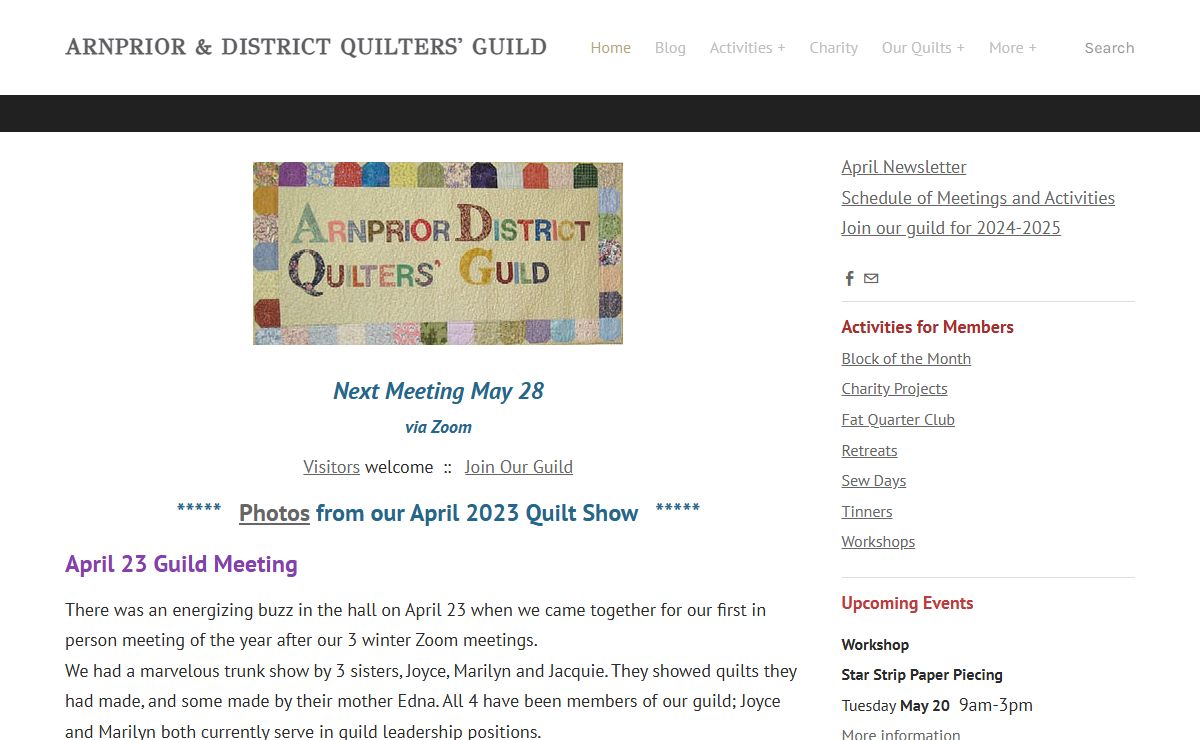 ARNPRIOR & DISTRICT QUILTERS' GUILD - Home