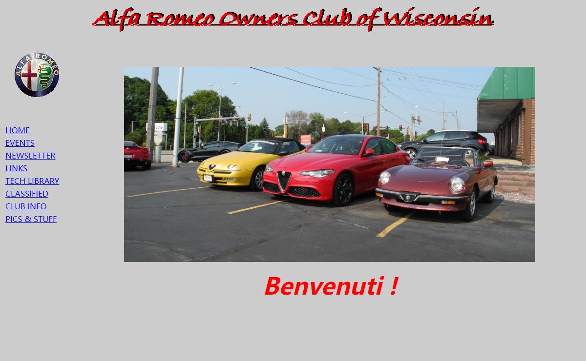 Welcome to the Alfa Romeo Owners Club of Wisconsin