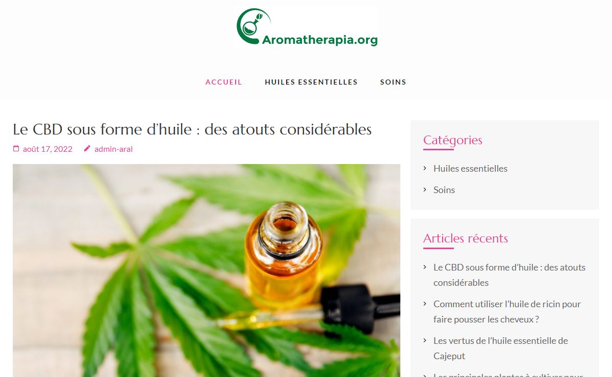 L'aromathérapie, Aromatherapia.org