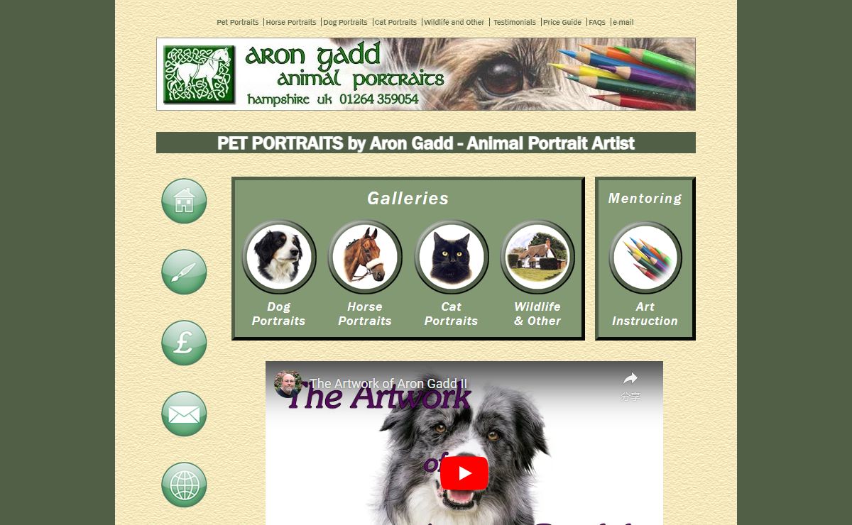 Pet Portraits, Dog, Horse, Cat & Animal Portraits by Artist Aron Gadd in Highly Detailed Coloured Pencil