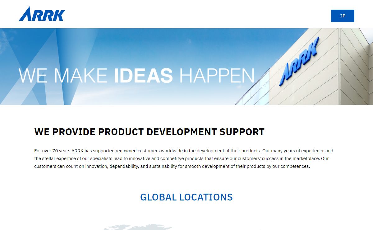 ARRK - ARRK corporation is a global company that provides product development support services.
