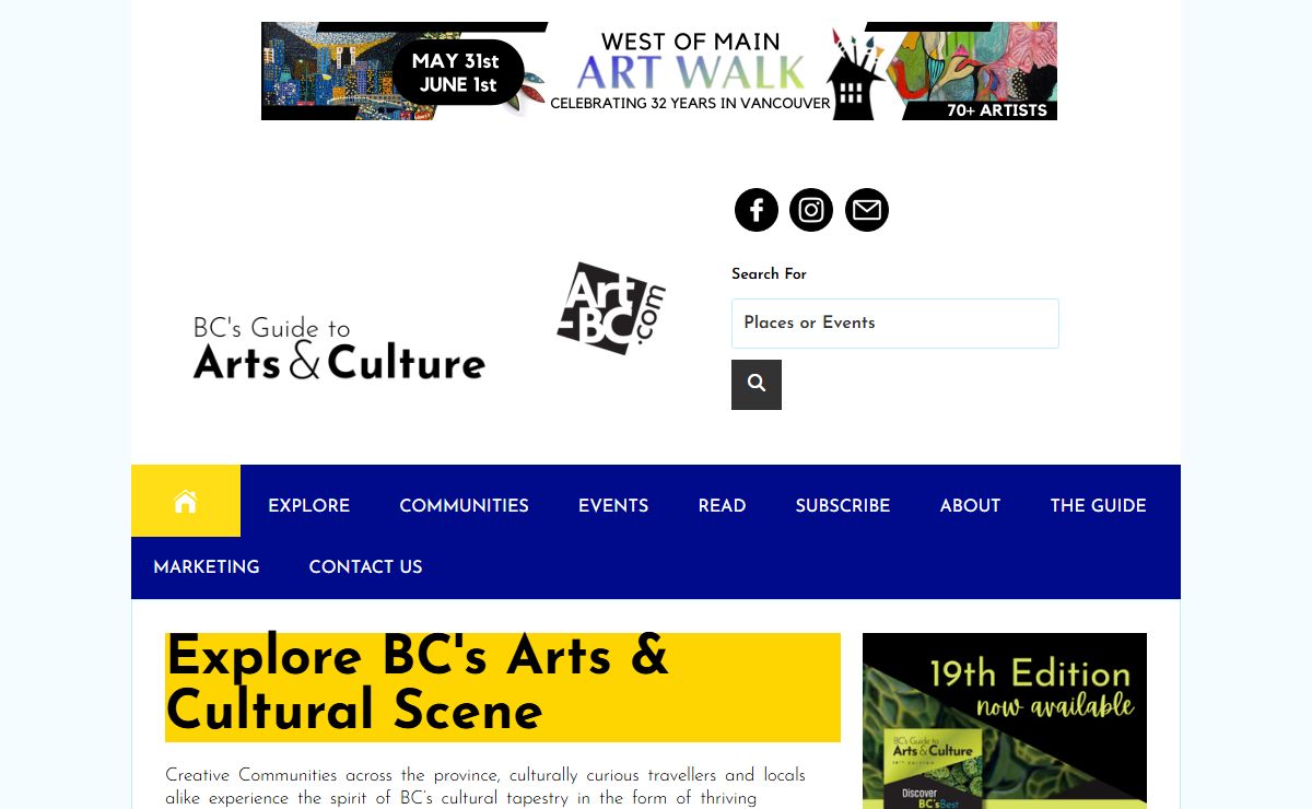 BC's Guide to Arts & Culture | Art-BC | Arts and Culture in BC