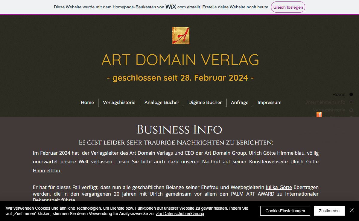 Digitale Künstlerpublikationen | Art Domain Whois Verlag