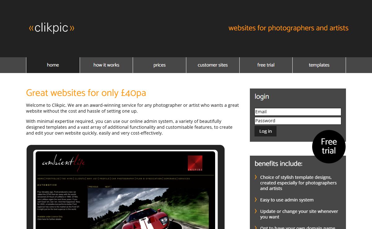 Clikpic: Great websites for only £40pa
