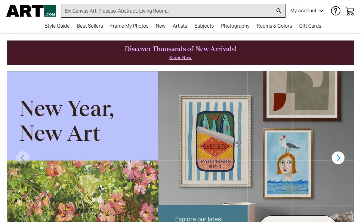Art.com | Wall Art, Framed Prints, Canvas, Paintings, Posters & More! - Buy Wall Art Online