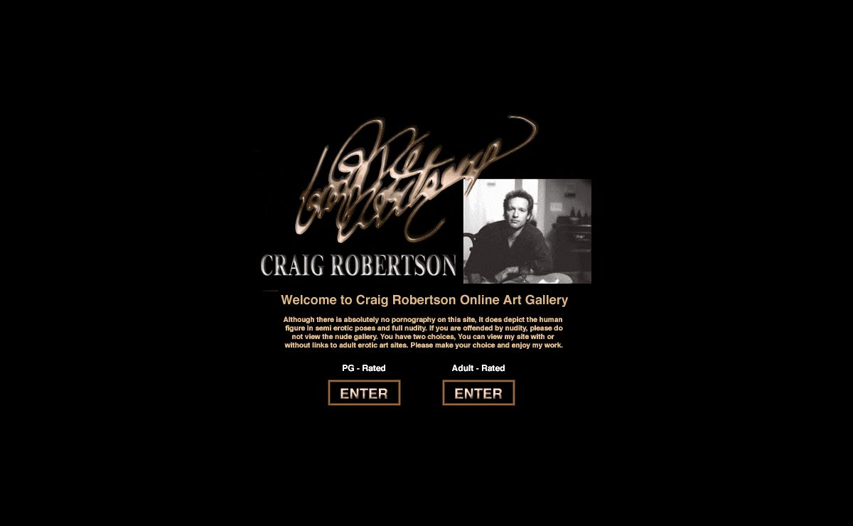 Craig Robertson Online Art Gallery - Entrance