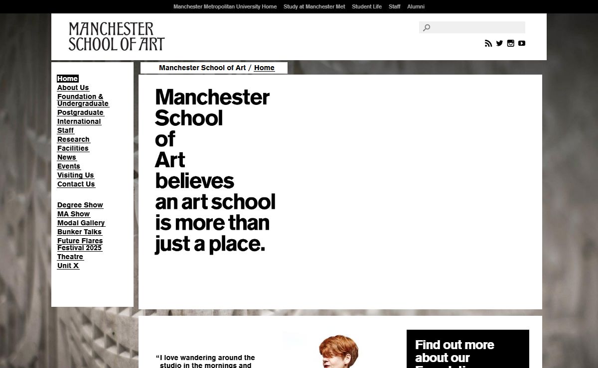 Manchester School of Art – Manchester Metropolitan University