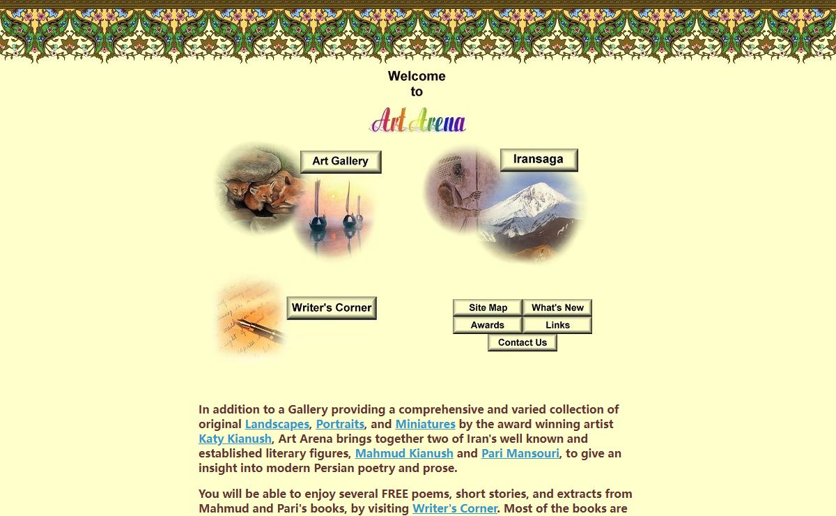 Art Arena - Original Paintings, Creative Literature and Persian Culture
