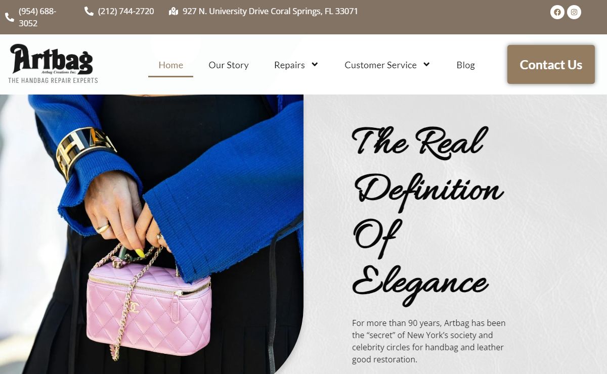 Expert Handbag Repairs, Alterations & Cleaning in Florida | Artbag