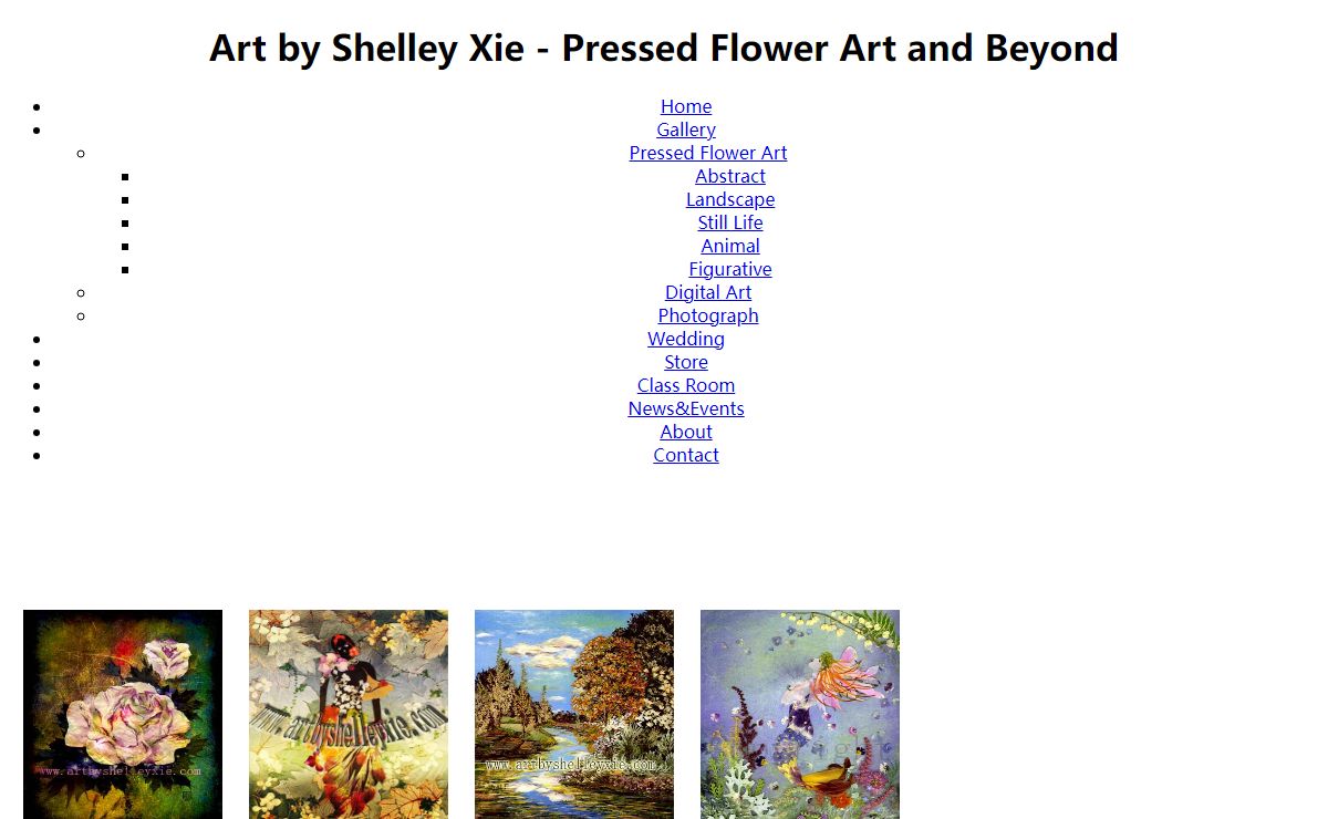 Art by Shelley Xie - Pressed Flower Art and Beyond