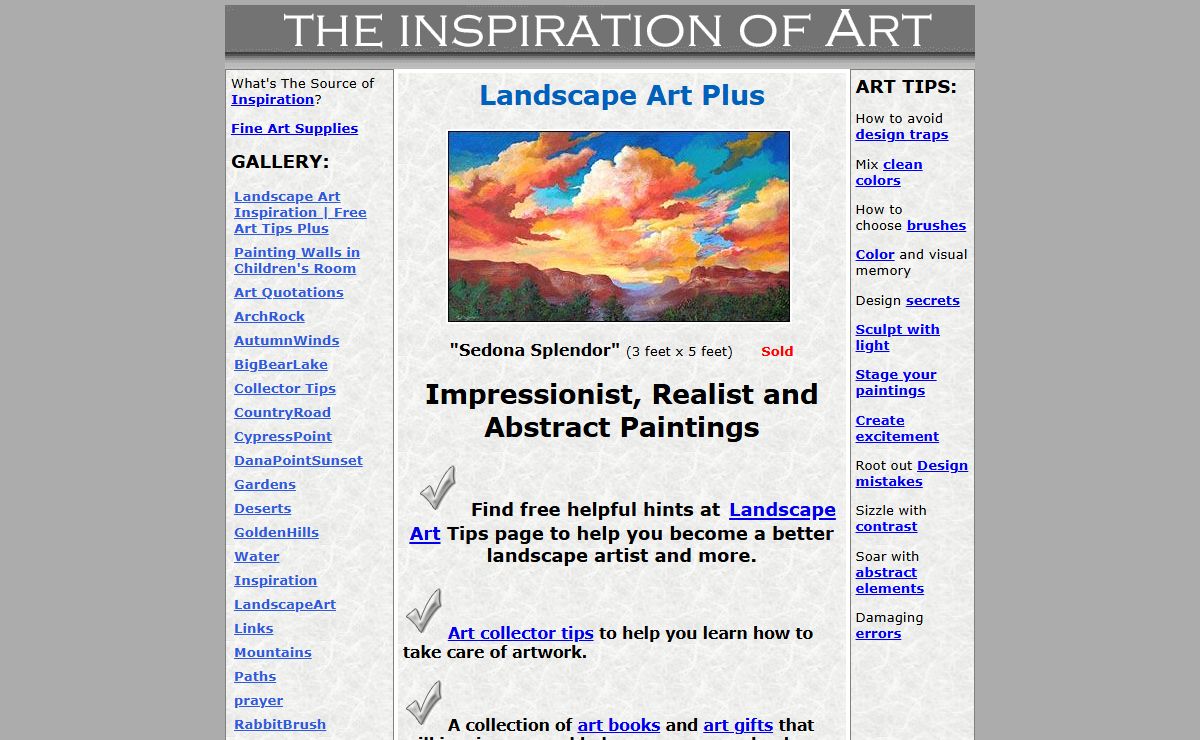 Landscape Art Inspiration | Free Art Tips Plus