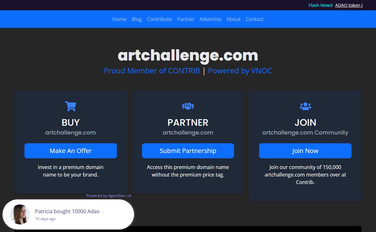 Welcome to artchallenge.com