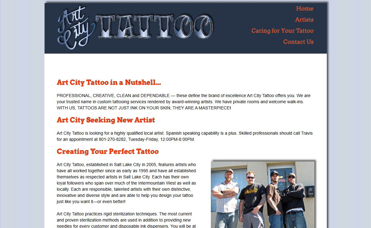 Art City Tattoo | Creating Your Perfect Tattoo in Salt Lake City, Utah