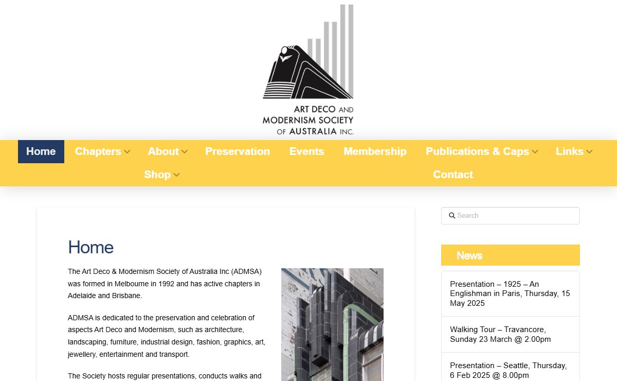 The Art Deco and Modernism Society of Australia Inc.