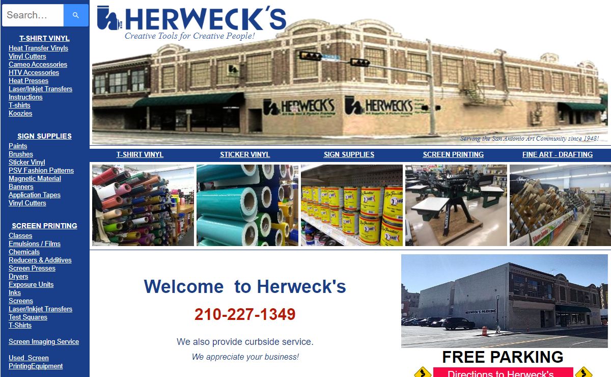 Herweck's Art Supply Home