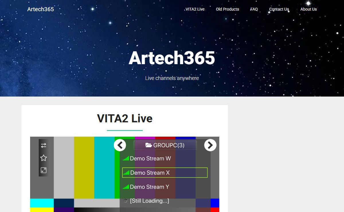 Artech365 – Live channels anywhere