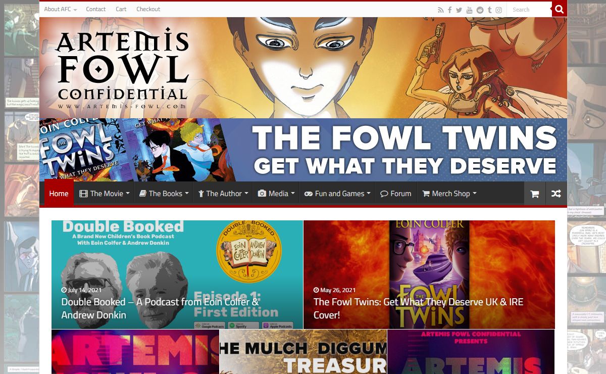 Artemis Fowl Confidential Fan Site - Artemis Fowl and Eoin Colfer News