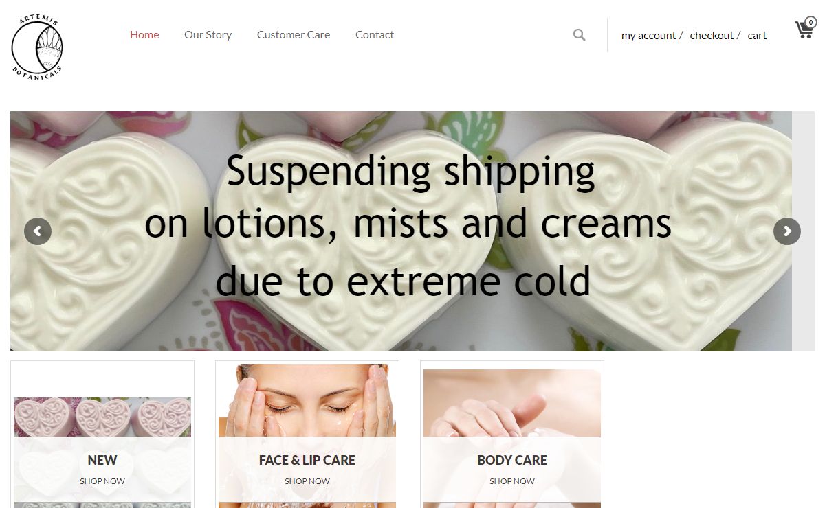 Artemis Botanicals Bath Shop