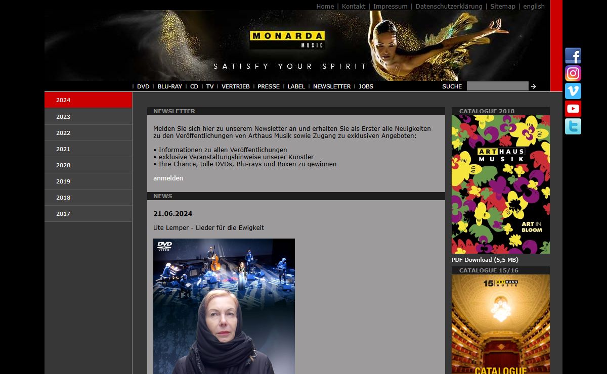 MONARDA Music: News