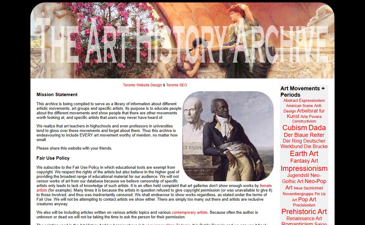 The Art History Archive - Art Resources for Students and Academics