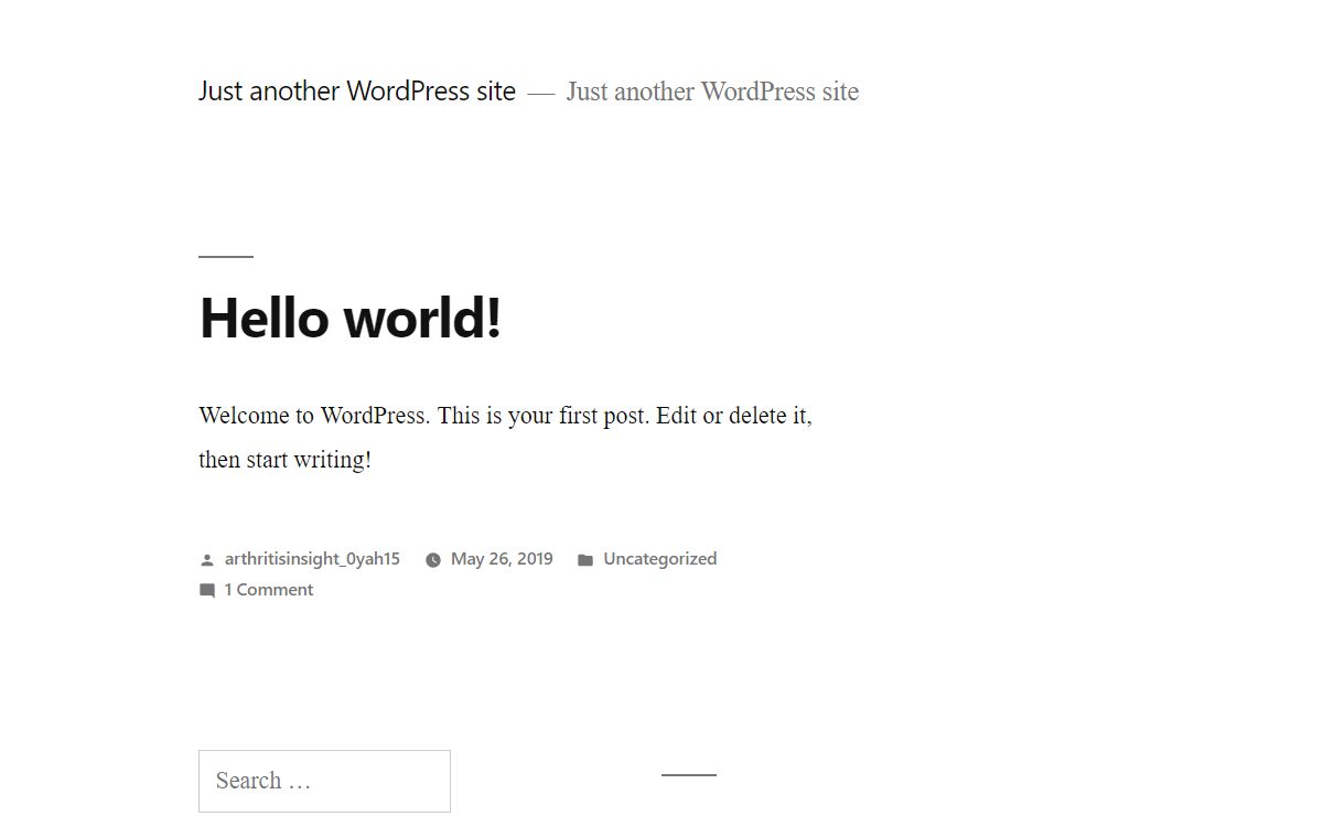 Just another WordPress site – Just another WordPress site