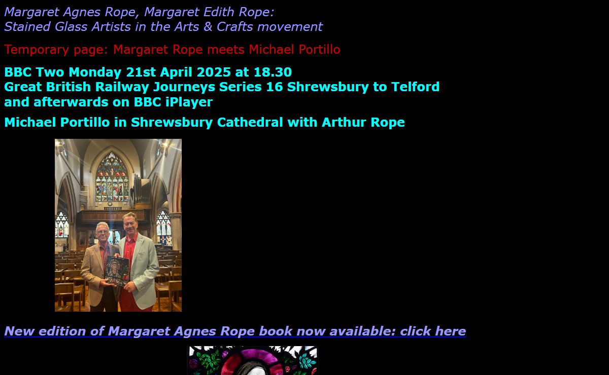 Margaret Rope stained glass