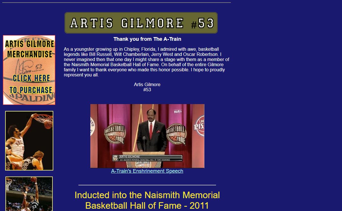 Artis Gilmore - A-Train's Official Website