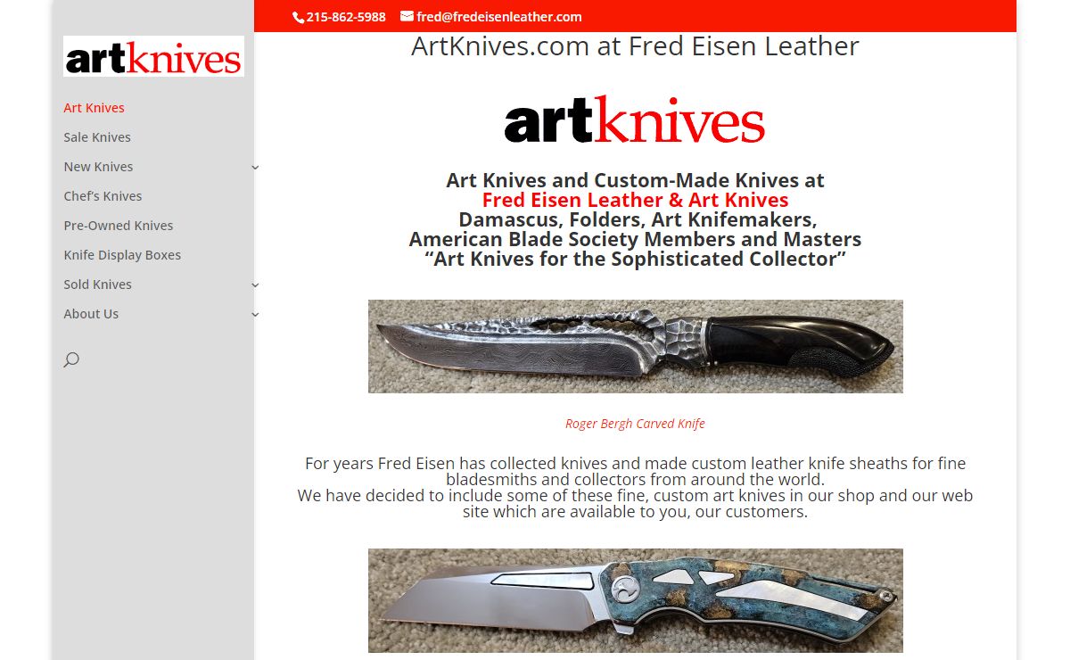 Art Knives at Fred Eisen Leather