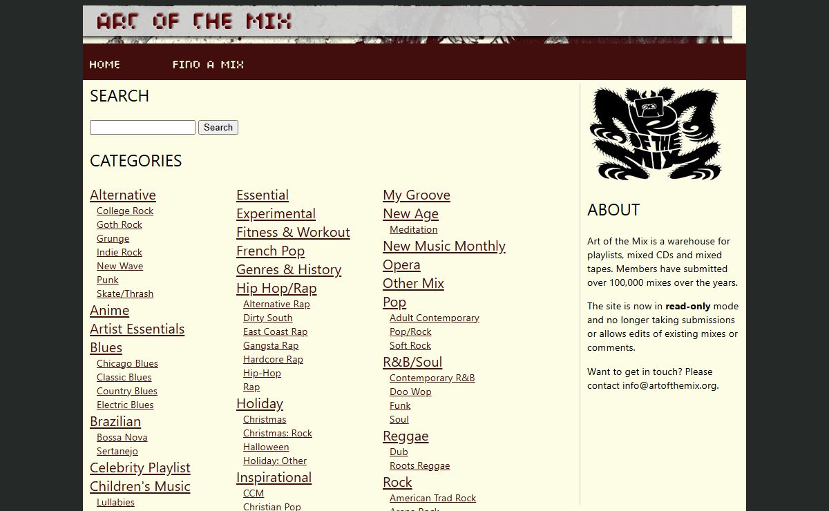 Art of the Mix - Collecting Playlists, Mixes and Mixed Tapes For Twenty Five Years