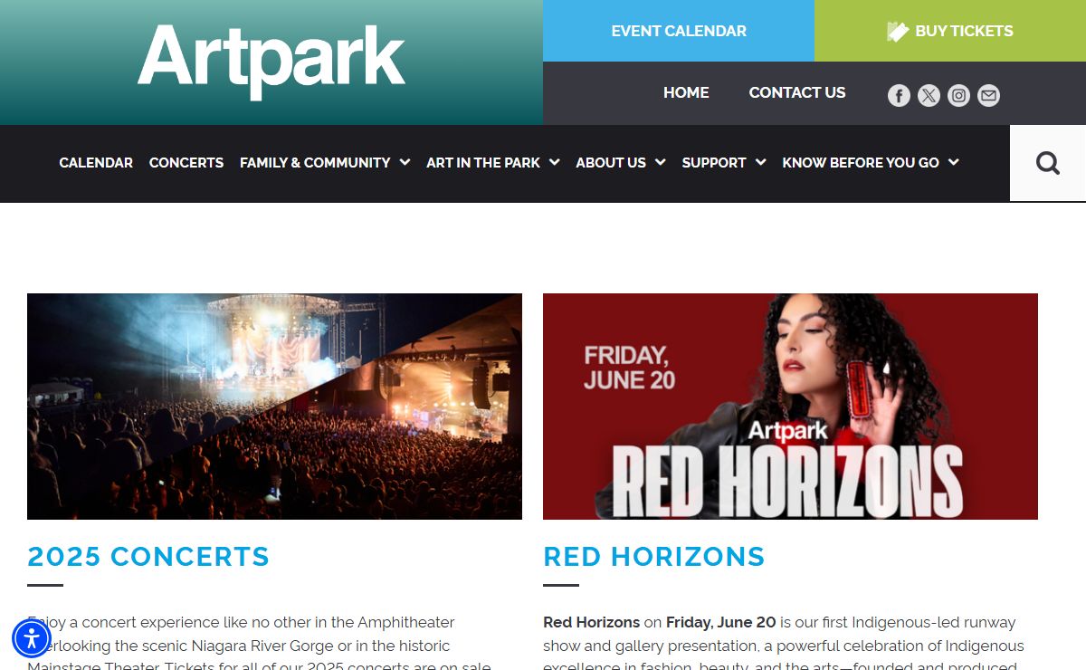 Artpark | Western New York's Premier Destination for Music, Theatre, Family Fun